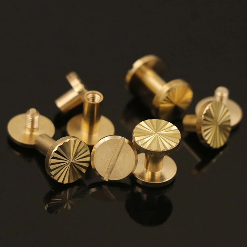 Body Jewelry Chicago - 10 комплектов, твердые латунные переплетные винты