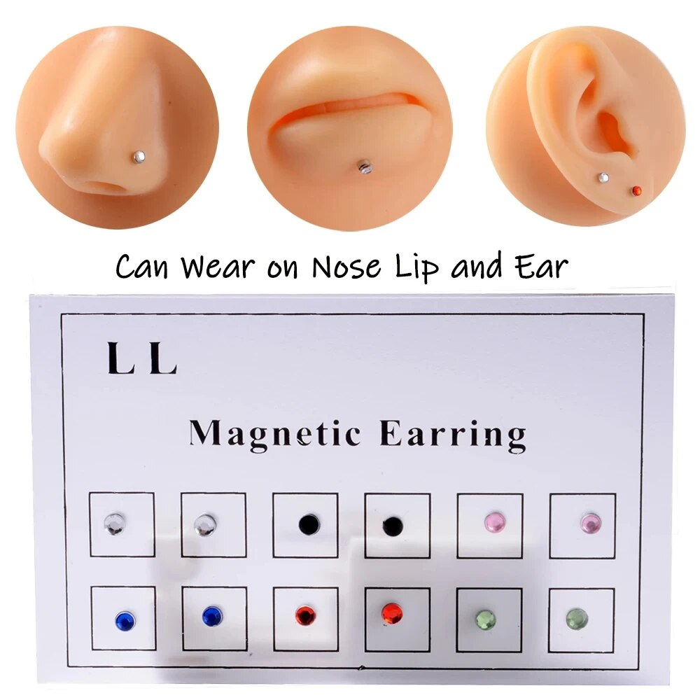 Body Jewelry And Earrings - 12 шт./карта поддельный дерьмо без пирсинга
