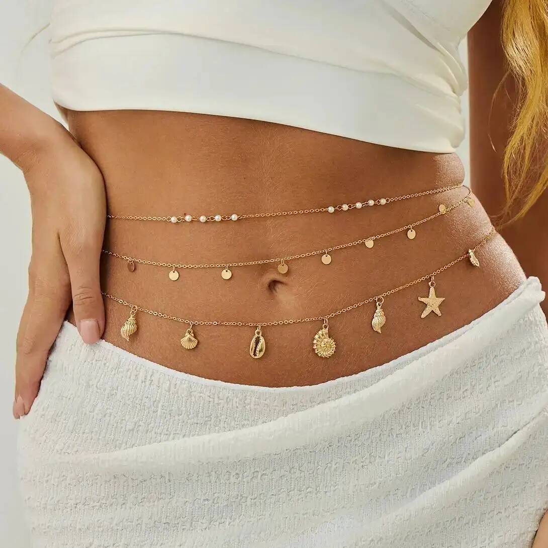 Body Jewelry Bulk - IngeSight.Z 3 шт./компл. Boho морская звезда