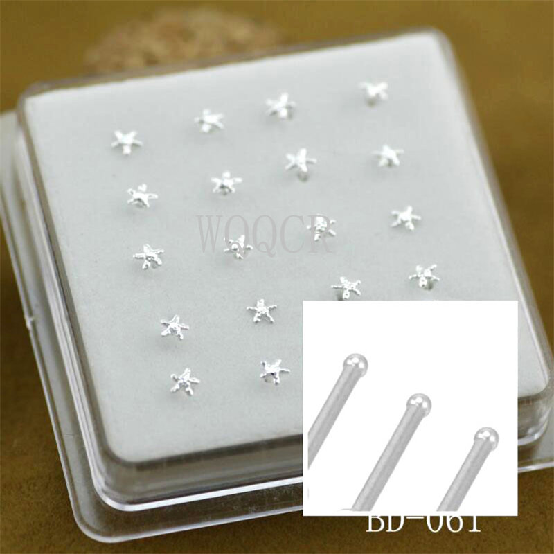 Body Jewelry Jewelry Box - 20 шт./упак. Матовые звездообразные пирсинг-украшения для