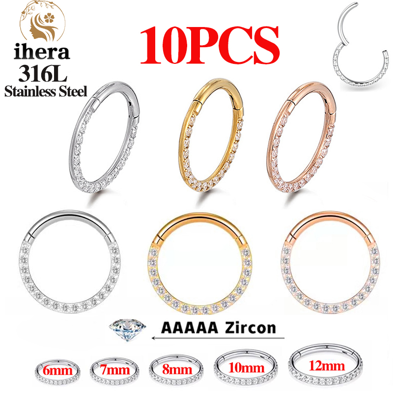 Body Jewelry And Earrings - 1/10 шт. Кольца для носа из