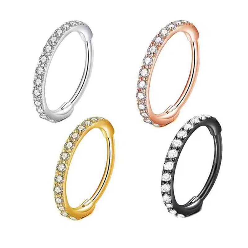 Кольцо для носа 16G с прозрачн – обзор и цена Body Jewelry And Earrings