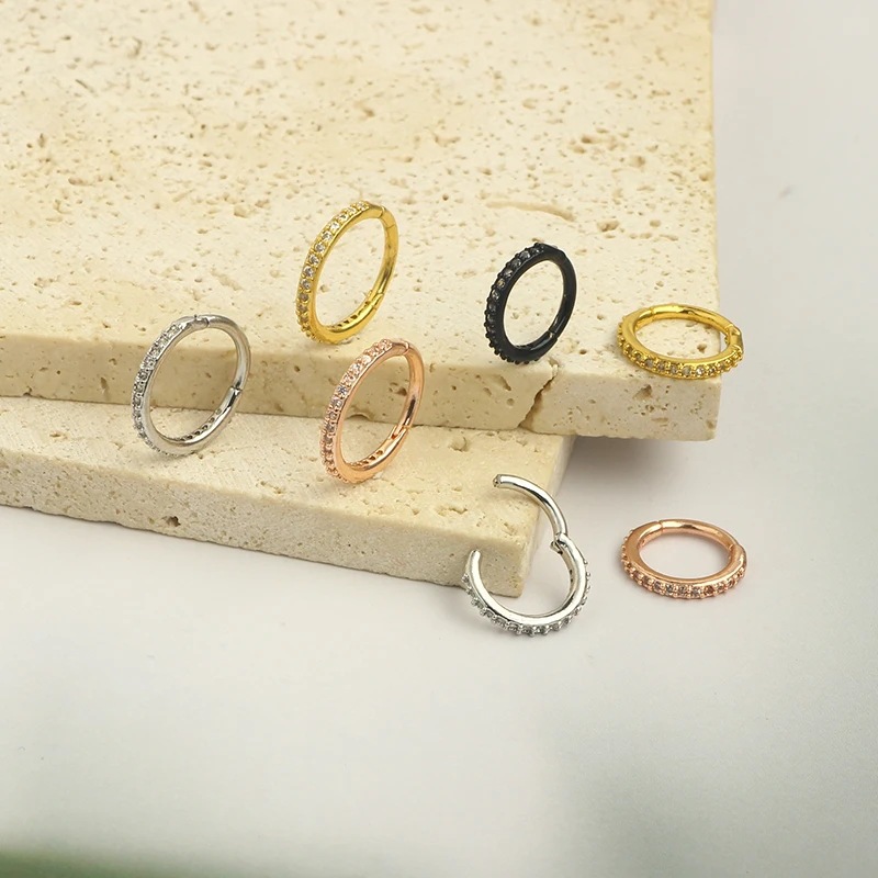 Кольцо для носа 16G с прозрачн – обзор и цена Body Jewelry And Earrings