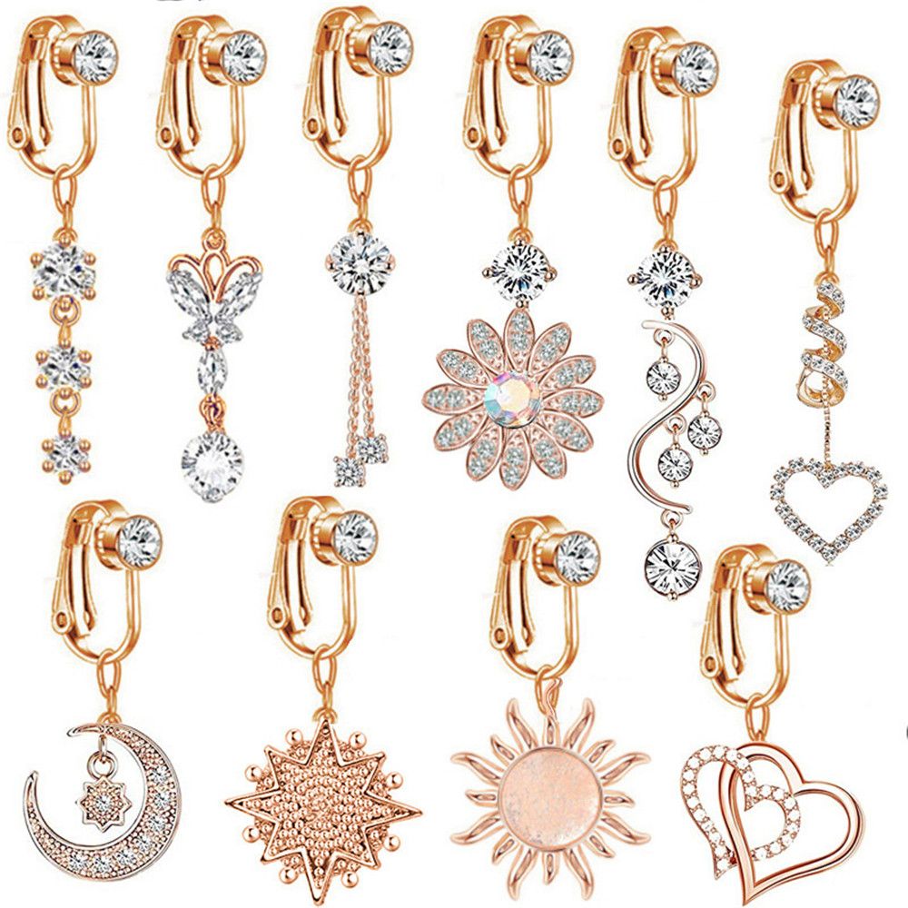 Зажимной клип-пирсинг для пупк – обзор и цена Body Jewelry And Earrings