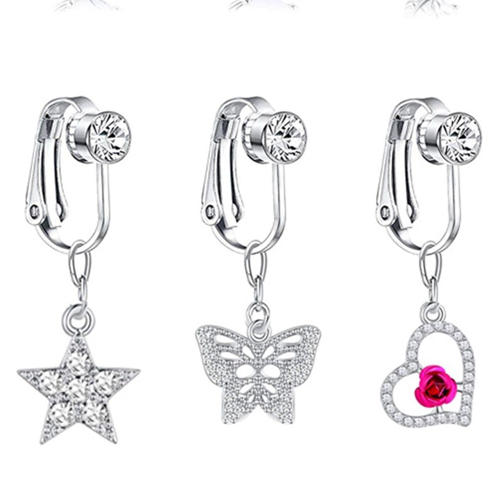Серьги-клипсы в виде бабочек,  – обзор и цена Body Jewelry And Earrings