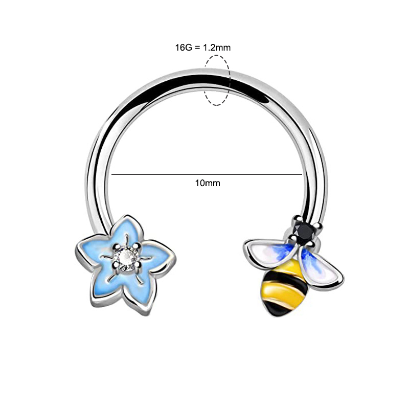 Кольцо для пирсинга 16G из хир – обзор и цена Body Jewelry And Earrings