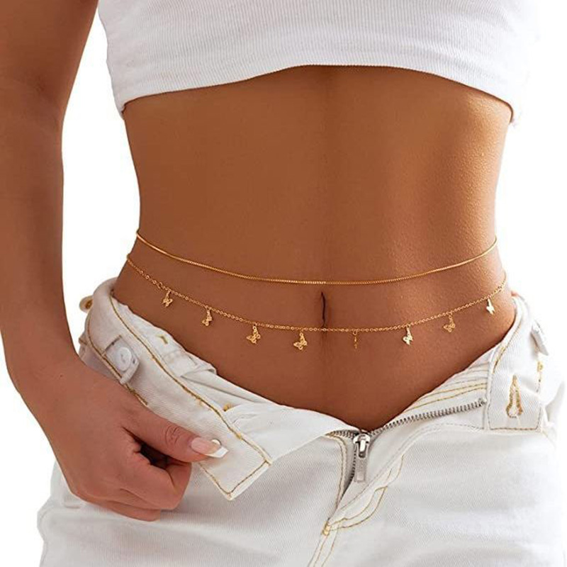 Модная простая двухслойная цеп – обзор и цена Body Jewelry Bulk